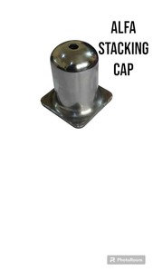 Alfa Metal Tek Custom Design Heavy-Duty Steel Nesting Stamping Stacking <b>Valve</b> <b>Caps</b> Square Stillage Foot for Sheet Metal - Product Image 3