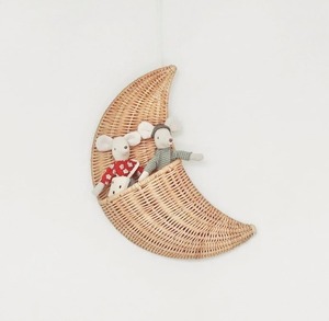 Rattan wall hanging <b>basket</b> lowest price <b>wicker</b> wall-mount <b>baskets</b> for kids room decoration - Product Image 4