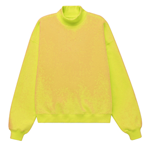 Sweat-shirts pour femmes à col montant, 100% coton de haute qualité, 340 GSM, coupe oversize, épaules tombantes, manches longues, tricotées, pour l'automne - Product Image 5