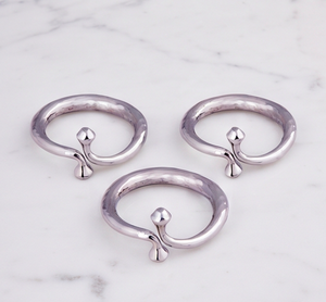 Anillo para Servilletas de Acero Inoxidable con Diseño Antiguo, Apto para Decoración de Mesa, Artículos de Cocina y Uso Doméstico - Product Image 1