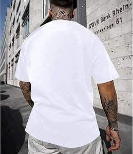 Good Quality Eco-Friendly 220 GSM Custom Heat-Transfer Printing Front Short Sleeve 100% Cotton Woven Casual Embossed <b>Men</b> - Product Image 2