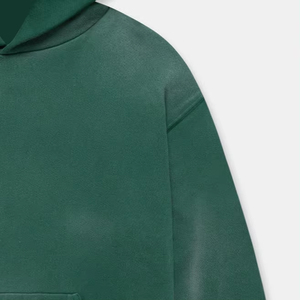 Sudaderas con capucha de alta calidad para hombre, estilo básico y moderno, con lavado ácido, 100% algodón mezclado, con su logotipo, personalizables según demanda. - Product Image 3