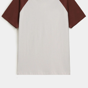 Camiseta unisex de manga corta, dos tonos, algodón suave, cuello redondo, informal, para verano, 100% algodón, para uso diario. - Product Image 5