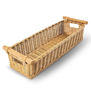 Tabletop accessory hand-made bread display <b>baskets</b> rattan <b>basket</b> kitchen pantry organizers - Product Image 3