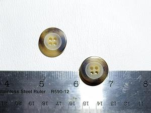 Boutons en corne de buffle naturelle, finis et colorés, pour accessoires vestimentaires, haute qualité - Product Image 4