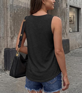 OEM High Quality 100% Premium Fabrics <b>Singlet</b> <b>Women's</b> Tank Tops Square Neck Trendy Summer Tops Clothes Outfits 2027 Fashion - Product Image 6