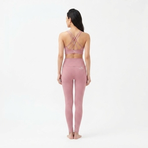 Ensemble de vêtements de sport pour femmes, soutien-gorge de sport à bretelles, leggings taille haute, deux pièces, yoga, fitness - Product Image 5