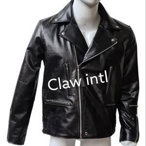 OEM Customised <b>Leather</b> Jacket for <b>Mens</b> Wholesale 100% Real <b>Leather</b> Jacket Factory Custom Slim <b>Leather</b> Jackets Supplier - Product Image 1
