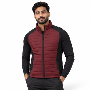 Gilet hybride softshell pour homme : panneaux latéraux flexibles, résistant au vent, confortable et protection légère pour les activités de plein air - Product Image 2