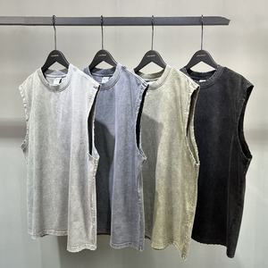 เสื้อกล้ามฤดูร้อนแบบกำหนดเอง ขายส่ง ผู้ผลิต OEM ผู้จัดจำหน่าย เสื้อกั๊กผ้าฝ้ายไม่มีแขน รับผลิตแบรนด์ส่วนตัว ผลิตจำนวนมาก - Product Image 1