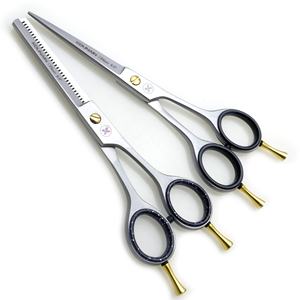 Ciseaux de toilettage pour animaux de compagnie au plasma bleu de 6.0 pouces lame de coupe droite en acier inoxydable cisailles tranchantes et durables pour chats et chiens - Product Image 4