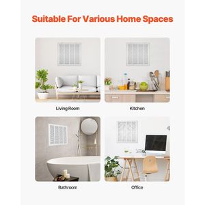 W20 X H20 In-Duct Opening Air Grille with <b>Filter</b> Return Air <b>Filter</b> Grille Fits Perfectly! - Product Image 6