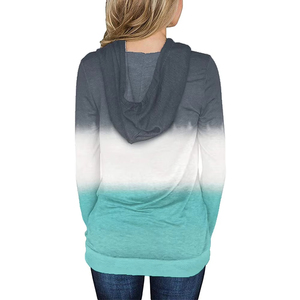 Solid Trader Premium Grade Cotton Blend Highly Breathable Vibrant Unique Pattern Daily Wear Top Women <b>Tie</b> <b>Dye</b> <b>Hoodie</b> - Product Image 2