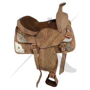 Silla de Montar Western de Cuero Personalizada de Venta Caliente, Silla de Montar Profesional para Equitación, Fabricante de Arreos Vaqueros, Productos Ecuestres - Product Image 3
