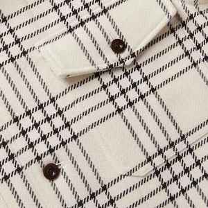 Camisa de franela ligera de alta calidad para verano, camisa a cuadros de algodón cepillado fino, manga larga, ropa informal de verano para hombre - Product Image 5
