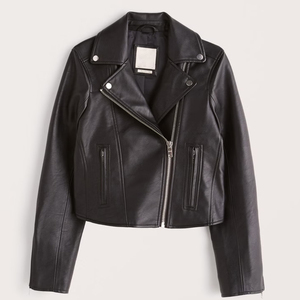 Nouvelle veste de motard en cuir d'agneau véritable, style streetwear, vente chaude, pour femme, avec doublure longue en laine, personnalisable - Product Image 1