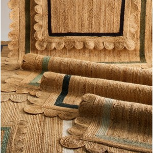 High Quality Bulk Supply Natural Fiber Collection Hand Woven Eco Friendly Modern Solid Color Jute Hand Braided Runner Rug Home - Product Image 6