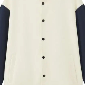 High Quality Faux <b>Leather</b> Sleeve Baseball Varsity <b>Jacket</b> <b>Winter</b> Fashion Wear With Waterproof Feature Warm And Stylish - Product Image 1