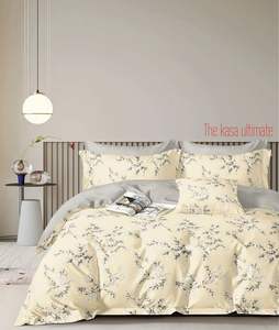 SMH Parure de draps plats Queen Size en microfibre 400TC, imprimée, résistante à la décoloration, durable, toutes saisons, avec poches profondes et taies d'oreiller, qualité hospitalière - Product Image 3