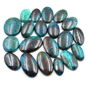 Cabochon de shattuckite naturelle, lot de pierres précieuses de forme ovale, pour la création de bijoux, pierre de shattuckite 100% naturelle de qualité supérieure - Product Image 3