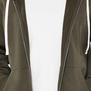 Sweat à capuche zippé pour homme, surdimensionné, de haute qualité, style vintage, effet délavé soleil et usé, délavé à l'acide - Product Image 4