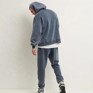 High Quality Men Winter Tracksuit Windproof Customized Logo Streetwear Plain Dyed Lightweight OEM - Product Image 3