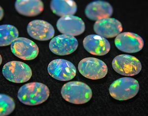 100% Natural Welo Ethiopian <b>Opal</b> Faceted Oval Cut Precious Gemstone October Birthstone Loose Faceted <b>Opal</b> 6x4mm - Product Image 1