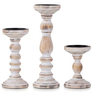 Charming Wooden Candle Holder Decorative <b>Table</b> Accessory Perfect For Celebrations Hospitality And Home Styling - Product Image 6