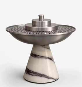 Quemador de incienso de resina con tapa de metal y base perforada para aromaterapia, quemador de bakhoor, fragancia para el hogar, Ramadán, Eid, Mubkhar - Product Image 2