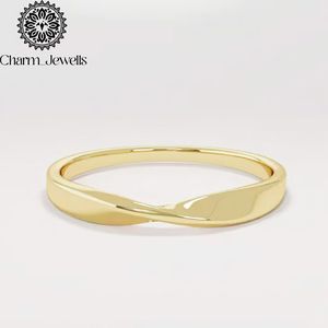 Bague de fiançailles pour femme Charm en argent 925 plaqué or 10K, moissanite taille coussin sertie à griffes, motif torsadé classique, certifiée IGI - Product Image 5