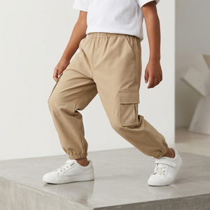 Pantalon Cargo Garçon en Gros – Nouvelle Collection Automne Décontracté Coupe Ample Multi-Poches – Pantalon de Travail Tendance Style Urbain pour Enfants - Product Image 2