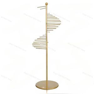 Support à bijoux en fil métallique plaqué or nordique, qualité assurée, style classique, base en marbre naturel, support décoratif pour la maison - Product Image 6