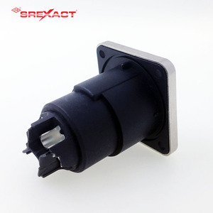 Conector SpeakON Hembra de 4 Pines SREXACT 40A, Conector de Audio de Montaje en Panel Rectangular de Aleación de Zinc, 250V PA, Carcasa Negra para Altavoz - Product Image 3