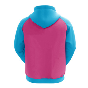 Sweat à capuche oversize personnalisé pour homme, bicolore, style streetwear décontracté avec cordons de serrage, fournisseur en gros - Product Image 4