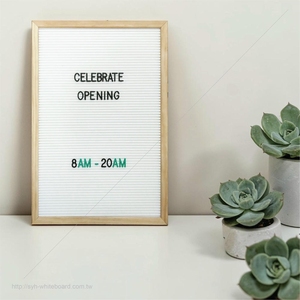 Minimalist Wooden Frame Magnetic <b>Letter</b> Board for Wall Decor and Message Display - Product Image 6