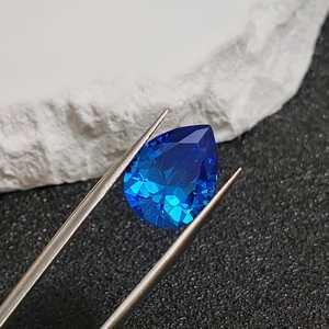Zafiro Azul Natural en Forma de Pera, Gema Facetada, Corte Lágrima, Zafiro Suelto, Varios Tamaños, Venta al Por Mayor - Product Image 6
