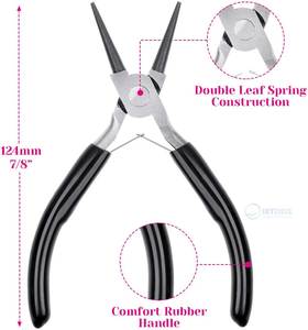 Stainless Steel Jewelry Pliers Set 3pcs Needle Nose Nose <b>Wire</b> Cutter Beading Tools for Jewelry Making <b>Craft</b> Repair DIY Supplies - Product Image 3
