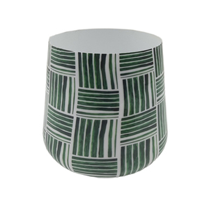 Lot de 4 pots ronds en métal émaillés, petite taille, pour décoration intérieure et extérieure, faits à la main – Vente chaude - Product Image 1