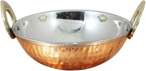 Plato para Servir de Cobre Antiguo Martillado, Diseño Moderno, Resistente al Calor, Estilo Bohemio, de la Mejor Calidad, Handi (18 cm, Venta por 4 Piezas) - Product Image 2