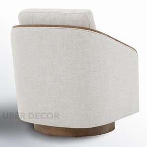 Fauteuil d'appoint Lunera au design moderne et minimaliste pour les intérieurs de salon ou de chambre à coucher 1000g Uber Decor - Product Image 4