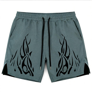 Pantalones Cortos Deportivos de Verano para Hombre, Tejidos, Transpirables, Ecológicos, de Secado Rápido, 2 en 1, Hasta la Rodilla, con Cierre de Cordón, para Gimnasio y Running - Product Image 5