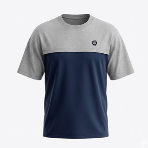Camisetas cómodas para hombre con hombros caídos, tela transpirable, ideales para clima cálido, estilo casual. - Product Image 1