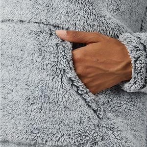 Sudadera Sherpa para Mujer, Cálida para Invierno, de Felpa, Informal, para Exteriores, con Logotipo Personalizado, Fabricante OEM, Venta al Por Mayor - Product Image 6