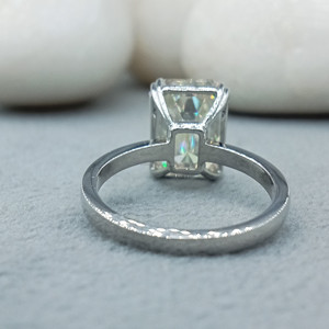 D'vins แหวนรัศมีวงเดียวแบบคลาสสิกแหวน2ct เพชรปูด S925เพชรผ่านการรับรองจาก GIA การหมั้นงานแต่งงานชั่วนิรันดร์ห้องปฏิบัติการตัดมรกต - Product Image 4