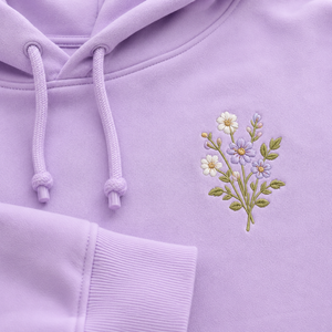 เสื้อสเวตเชิ้ตมีฮู้ดสีลาเวนเดอร์สำหรับผู้หญิงไซส์ใหญ่ แขนยาว ผ้าฝ้ายถัก สีพื้น ใส่ได้ในฤดูใบไม้ร่วง - Product Image 3