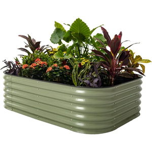 Kit de Jardinière Surélevée Robuste en Métal pour Extérieur avec Fond Ouvert pour une Culture Facile et Saine des Légumes - Vente en Gros - Product Image 6