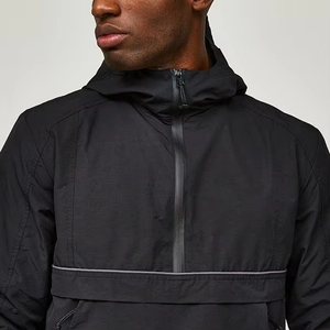 Chaqueta Cortavientos Deportiva Impermeable con Capucha y Cierre para Hombre, OEM ODM, Logotipo Personalizado, Ligera - Product Image 2