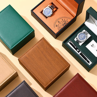 Boîte d'emballage de luxe personnalisée pour montre, boîte cadeau en papier haut de gamme à double porte avec fermeture magnétique pour l'affichage de montres et de parfums