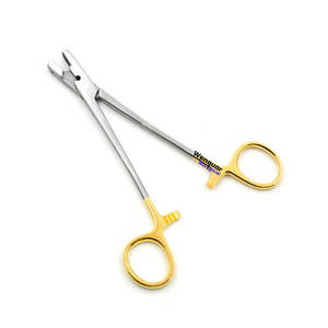 ที่จับเข็มผ่าตัดสัตว์ ทังสเตนคาร์ไบด์ 7 นิ้ว ครึ่งสีทอง เว็นควาร์ ขายเครื่องมือผ่าตัด - Product Image 1