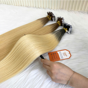 Bande de cheveux vierges bruts non transformés de haute qualité dans les extensions de cheveux humains kératine 40 pièces par paquet - Product Image 4